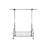 Chrome Metal Clothes Rack Extendable Bar