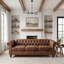 Canapé Chesterfield à accoudoirs roulés 3 places 84,65 po pour salon-132916682