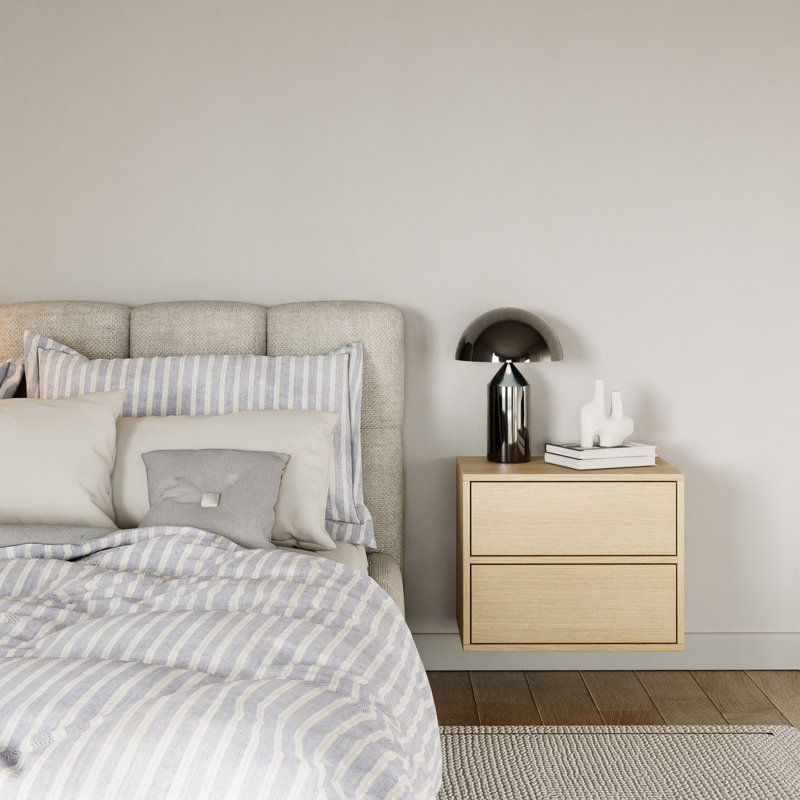 50cm W Manufactured Wood Bedside Table