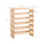 Breiden Solid Wood Wine Bottle Rack Brown