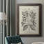Antique Black & White Botanical VII - reproduction d'art sur toile-73976051