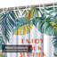 Tropical Summer Summer Party Monstera Palm Beach laisse des éclaboussures d'encre avec 12 crochets-249831076