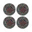Ouroboros Vegan Leather Round Beaded Placemat-1054406742