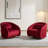 Swivel Accent Chair, 360-degree Swivel Barrel Chair with Teddy Upholstery, Comfy Pumpkin-Shaped Swivel Chair for Living Room, Bedroom, or Office-807127111-812131437