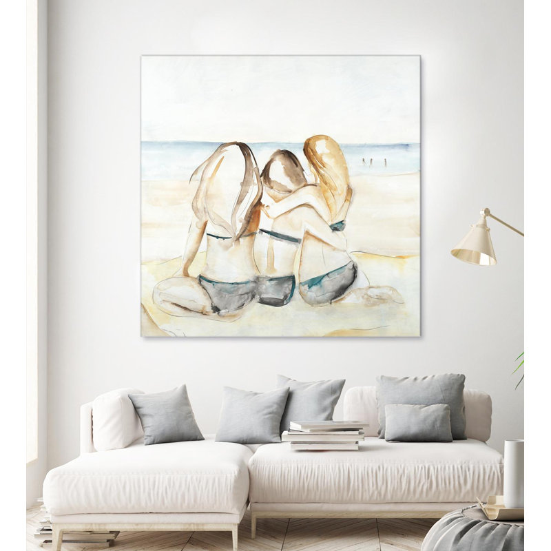 Filles, fin de semaine sur toile, H 54 po x l 54 po x P 1,5 po