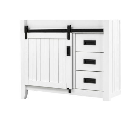Meuble-lavabo 37 po avec plateau en pierre reconstituée 37 po (7509VB37 + 7722VT37)
