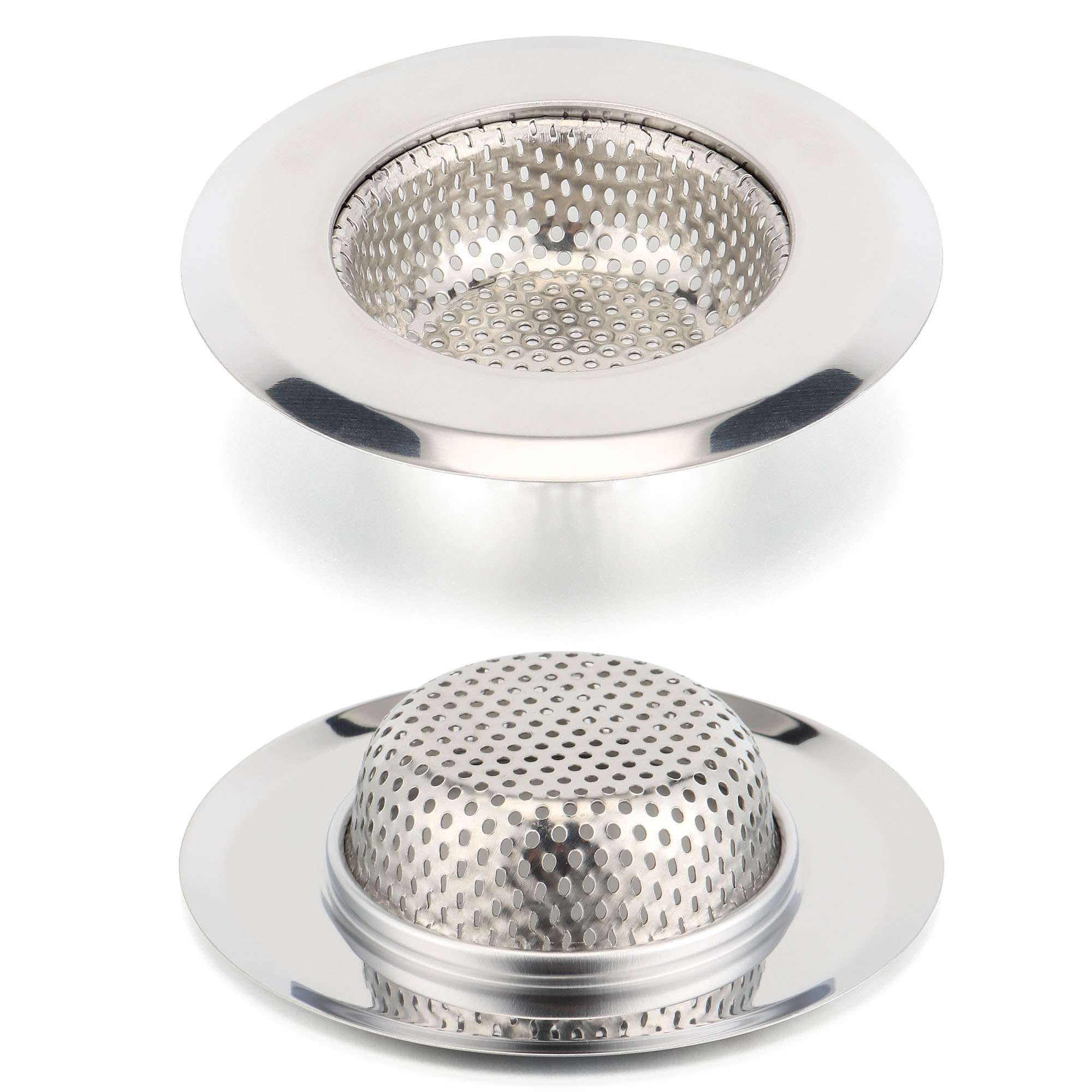 Deago 2 Pack Stainless Steel Kitchen Sink Drain Strainer for Kitchen ...