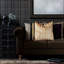 Housse et insert de coussin décoratif tissé métallique Roxanne