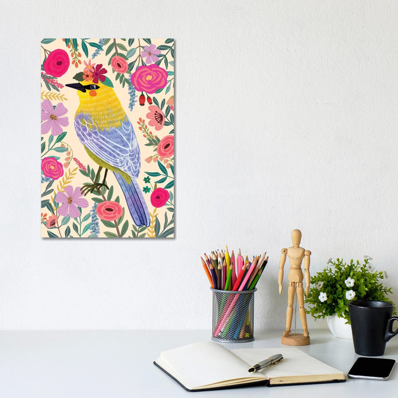 Warbler by Mia Charro - Wrapped Canvas Gallery-Wrapped Canvas Giclée, 30.48cm H x 20.32cm W