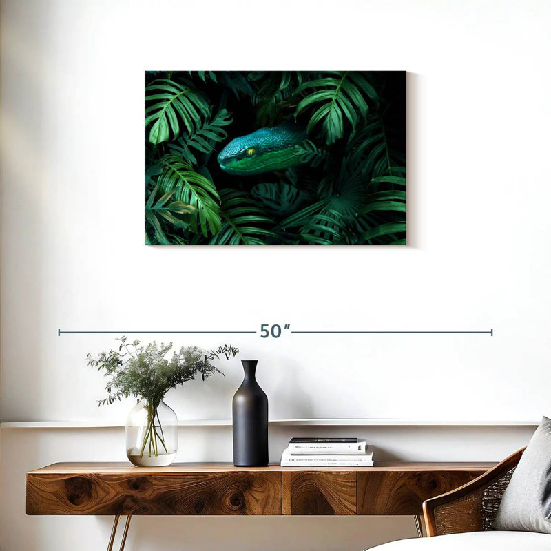 Tropical Snake, 20" H x 30" W