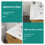 Comptoir de meuble-lavabo rectangulaire en céramique 24 po x 18 po blanc - 1 trou de robinet, trop-plein, teinture, évier résistant aux acides, faible absorption d'eau, optimisation de l'espace