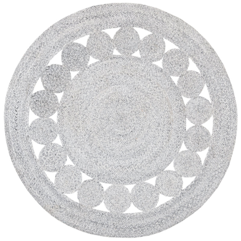 Dozier Hand Woven Performance Solid Color Rug, Round 5'