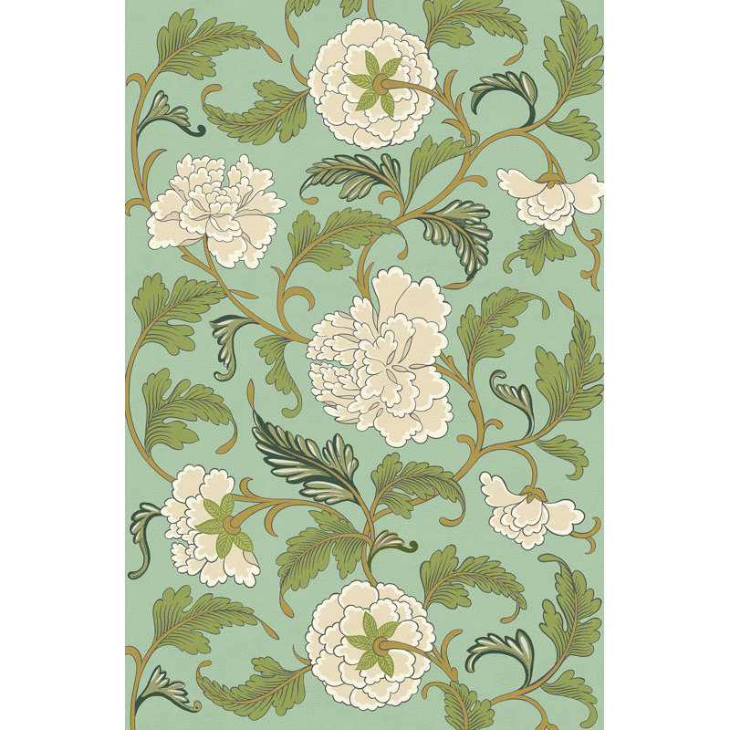 Haymark Vinyl Floral Indoor Rug, Rectangle 4' x 6'