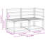 122cm Wide Patio Sofa