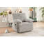 Fauteuil inclinable manuel large en velours côtelé