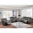 Extra Comfort Console - Modern Slate Blue Breathable Reclining Function-2007000387-2007000384