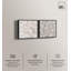 «Neutral Serenity Floral Art», ensemble de 2 impressions sur toile par -304733906-304733908-304733912