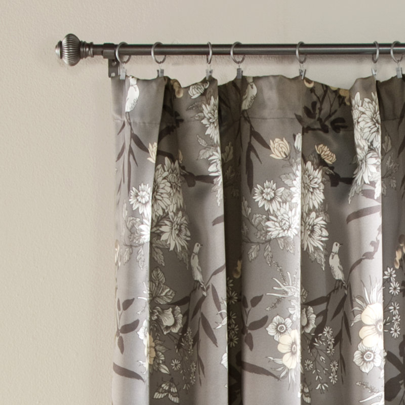 Paire de rideaux obscurcissant en polyester Trausti