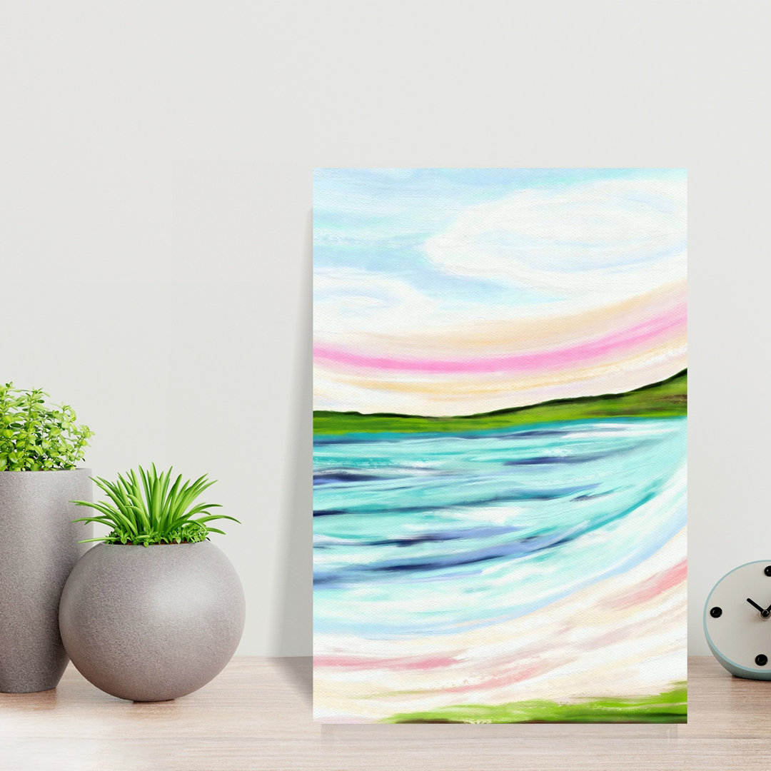 Landscape II Abstract Contemporary Peaceful Coastal Wall Art Print