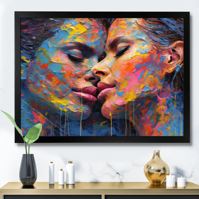 Embrasse douce féminine III sur toile