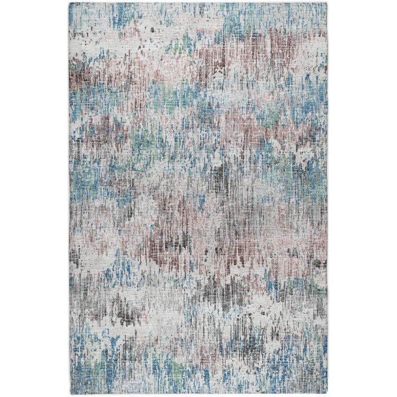 Premium Machine Washable Dream Shag ADS66 Soft Abstract Rug, Multi, 9' x 12'
