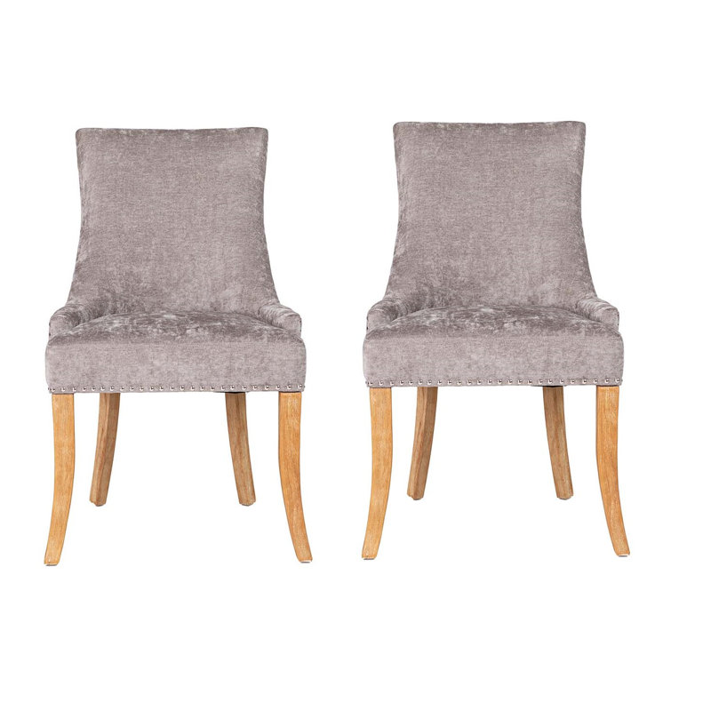 Carla 50cm H Upholstered Side Chair, Grey