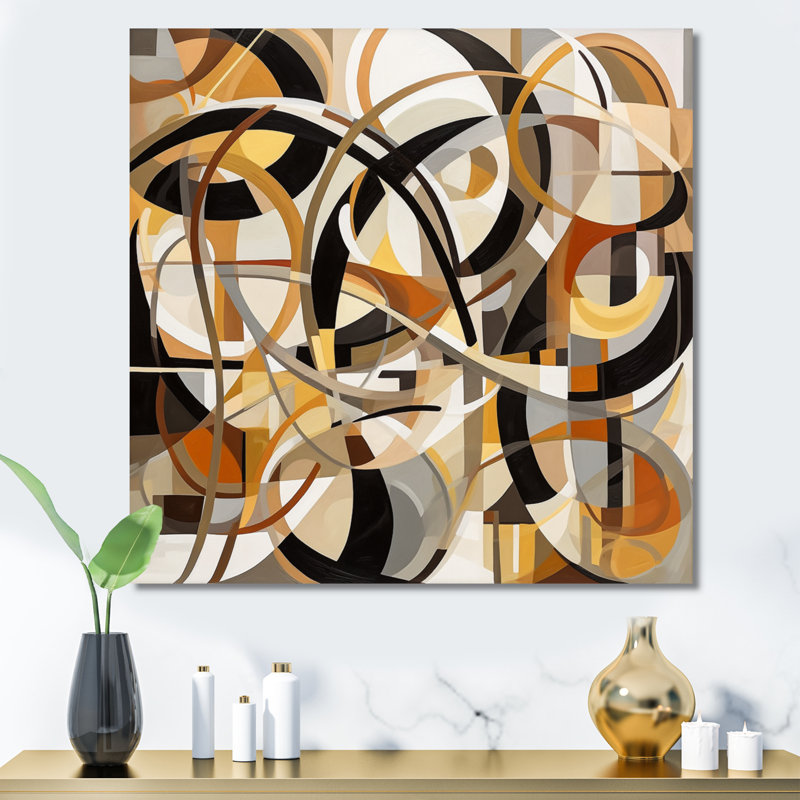 «Mid Century Artistic Transformations I - Modern Midcentury», art mural sur toile, H 24 po x l 24 po x P 1 po, Toile tendue