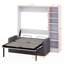Lit escamotable Verlina avec canapé et tablettes-1229199933