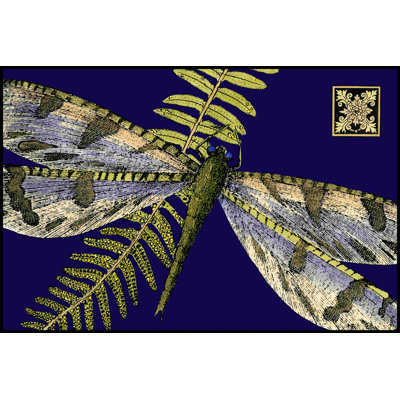 " Mini Shimmering Dragonfly I (ZHC) " by Vision Studio