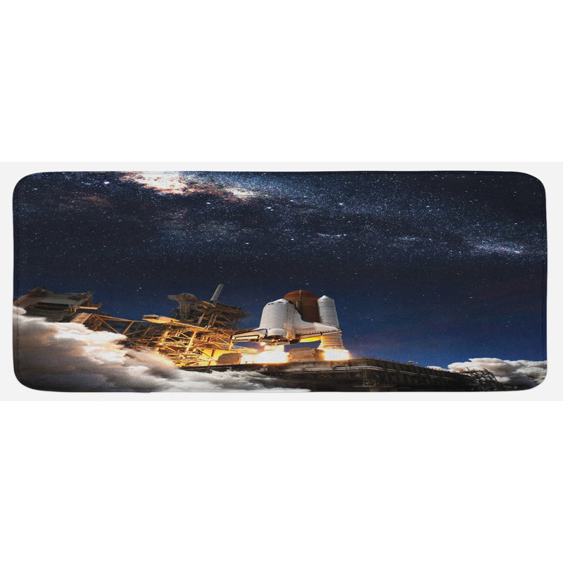 Tapis de cuisine galaxy