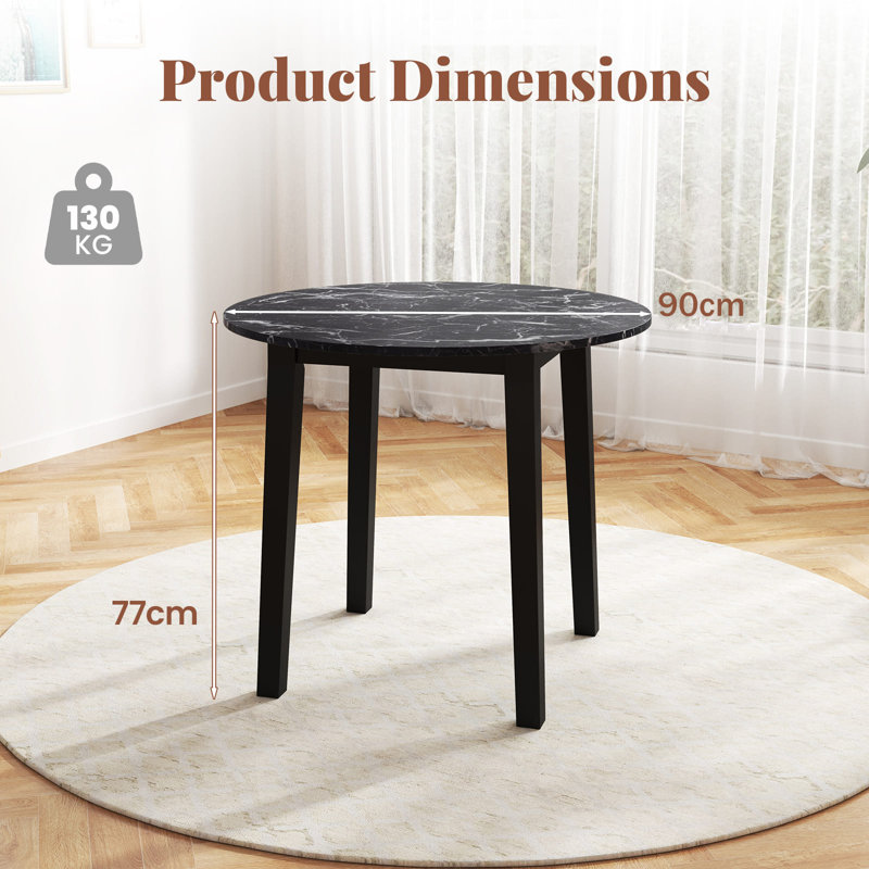 Round Solid Wood Dining Table