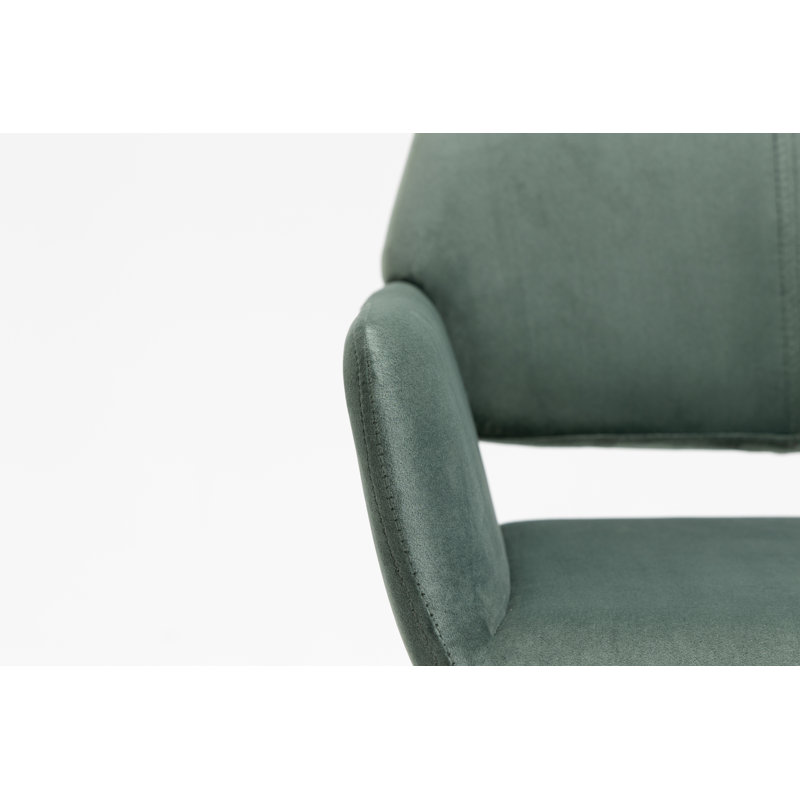 Chaise de bureau en velours, Brun pâle, Vert