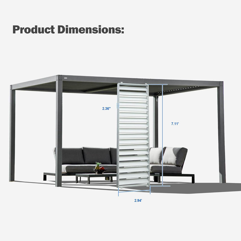 Accessoires pour pergola d'extérieur, Blanc