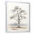 White Floater Framed