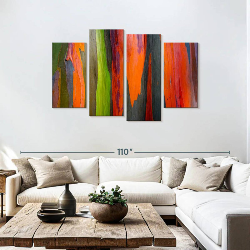 Avery Rainbow Eucalyptus Bark Closeup, 48" H x 75" W