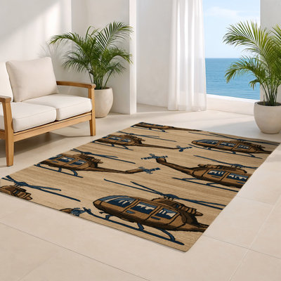 Tapis intérieur et extérieur beige Transport