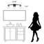 Éclairage de meuble-lavabo carré noir-1702842678