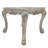 Bone White End Table with Claw Leg