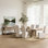 Omni 3-piece Reclaimed Pine Wood Dining Table Set