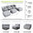 Keloni 3 - Person Modular Patio Conversation Set-859194608