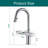 Topcraft Single-Hole Single-Handle Pull-Down Kitchen Faucet With Storage Basket-125501413