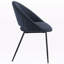 Chaise d'appoint Karine Black Boucle & Black Finish (ensemble de 2)