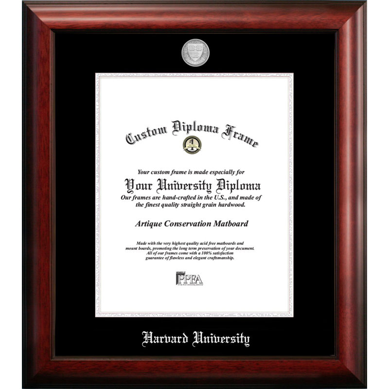 Cadre photo à diplôme en relief harvard university, 14 po x 11 po