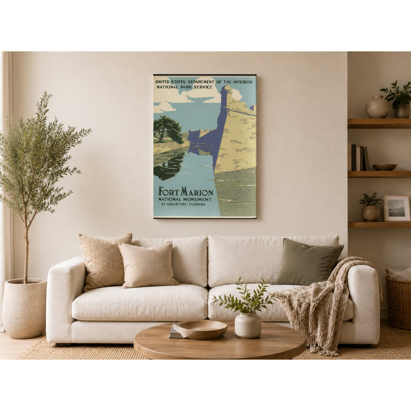 Grand Canyon National Park (c. 1938) - Portrait, art mural sur toile, 36" W x 24" H, Fort Marion