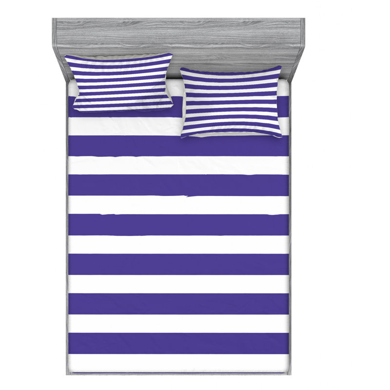 Microfiber Striped Sheet Set