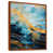 Toile avec cadre flottant brun