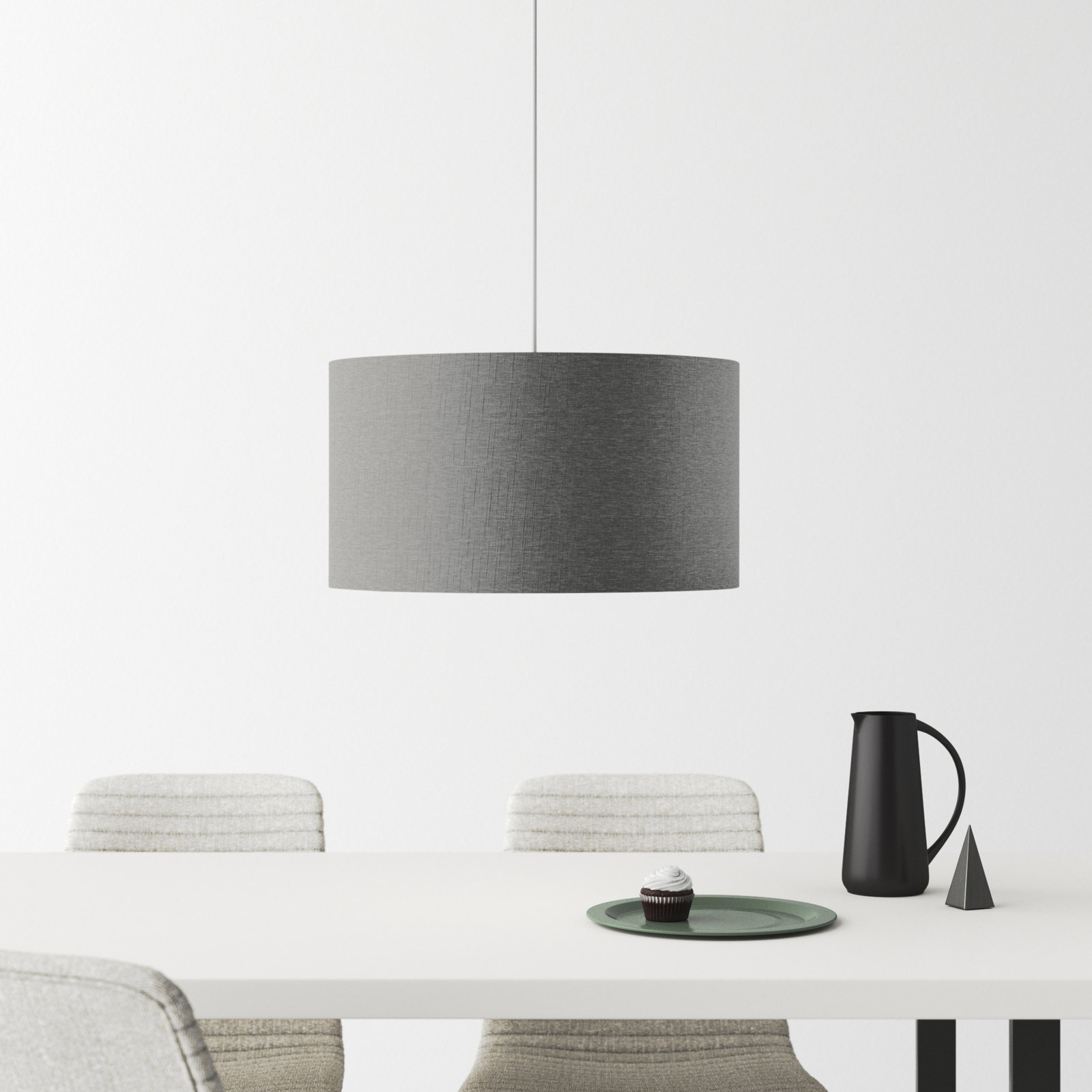 Kinnear Single Light Plug-in Pendant, Gray