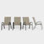 Chaises de salle à manger d'extérieur empilables l 24 po Ortonville, chaises en polyester enduit de PVC Densy-471512654