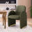 Modern Upholstered Dining Chair Full Back Armchair With Metal Detor Legs-1615441097