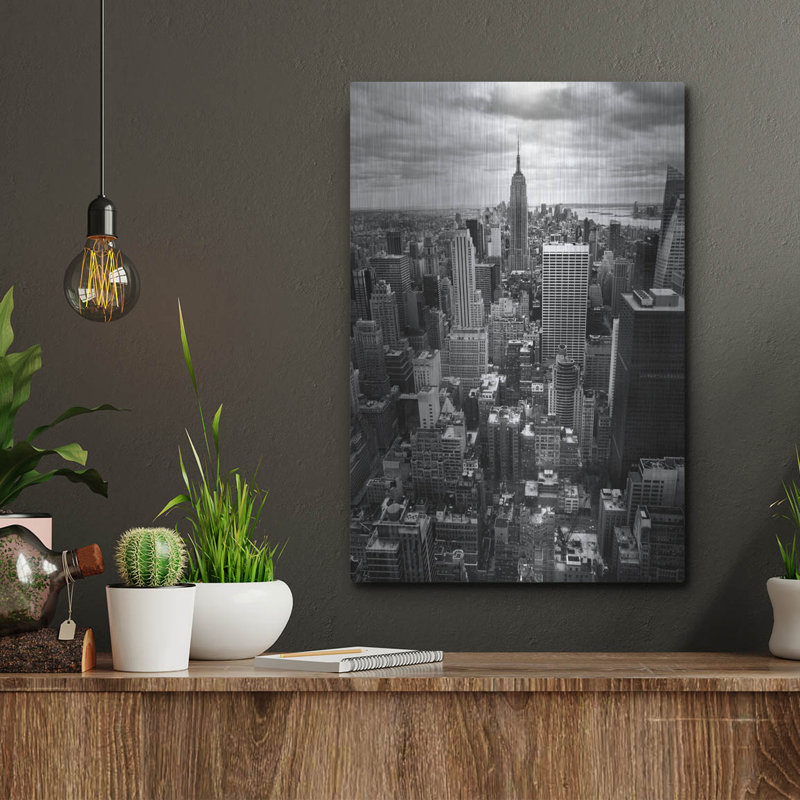 " NYC Downtown II " by Nina Papiorek, 16" H x 12" W